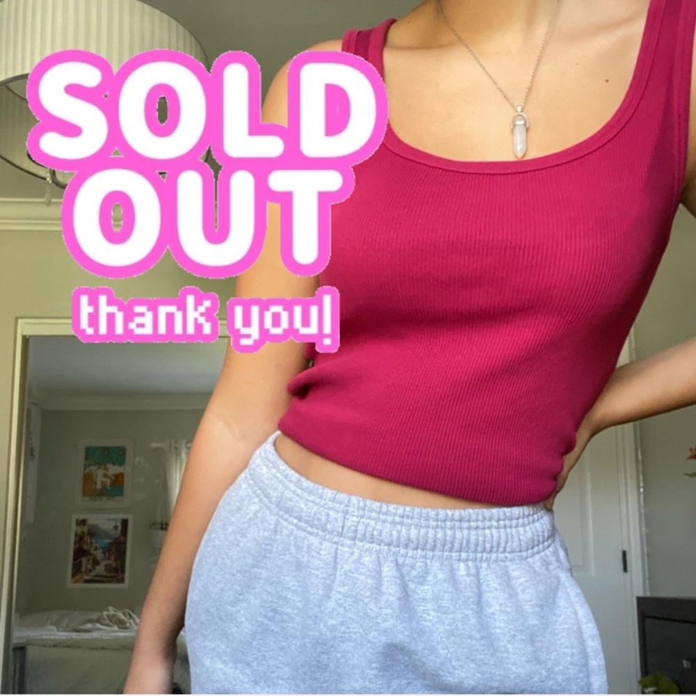 SOLD!!!maroon tank top!